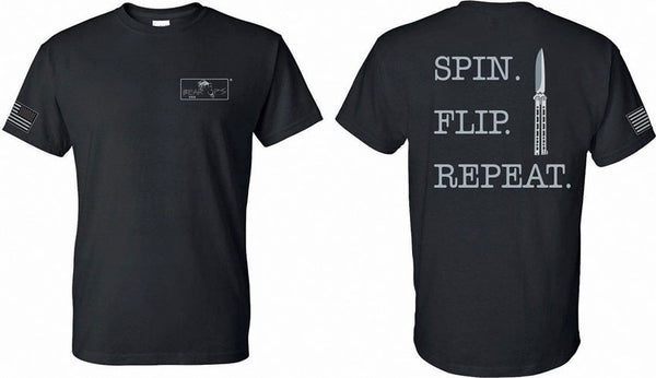 Bear & Son Spin Flip Repeat T-Shirt Small