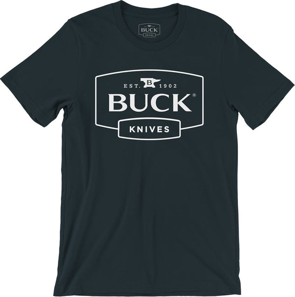 Buck Buck White Text T-Shirt