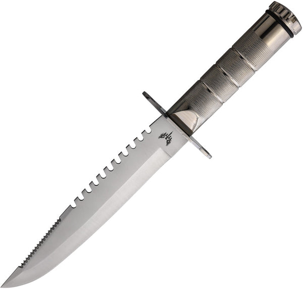 Combat Ready Large Survival Knife Silver