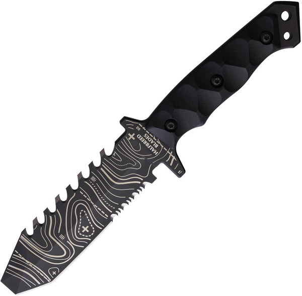 Halfbreed Blades Emergency Rescue Knife Topo