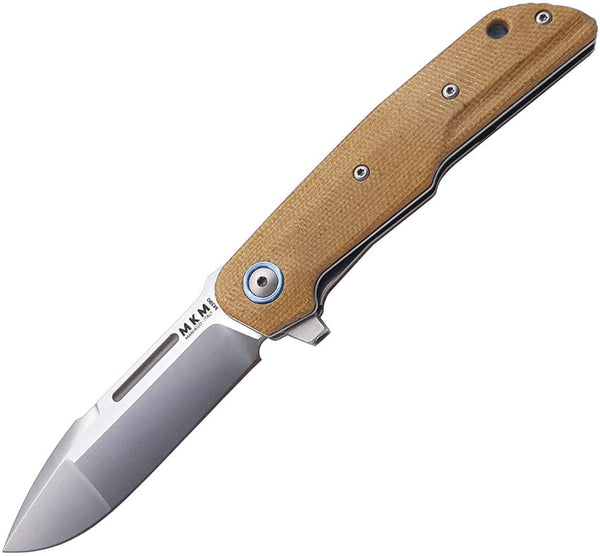 MKM-Maniago Knife Makers Clap Linerlock Natural Micarta