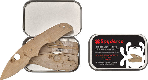 Spyderco C230 Lil' Native Wooden Kit