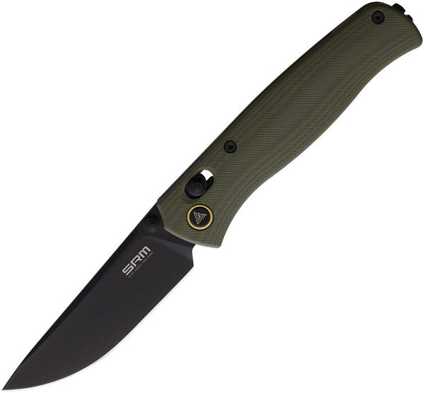 SRM Knives 255L-GK Ambi Lock Green
