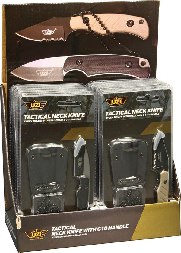 UZI Tactical Neck Knife Display