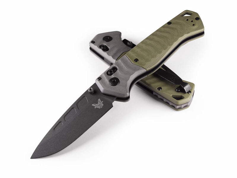 Benchmade Psk 593Bk Gray & Od Green G10