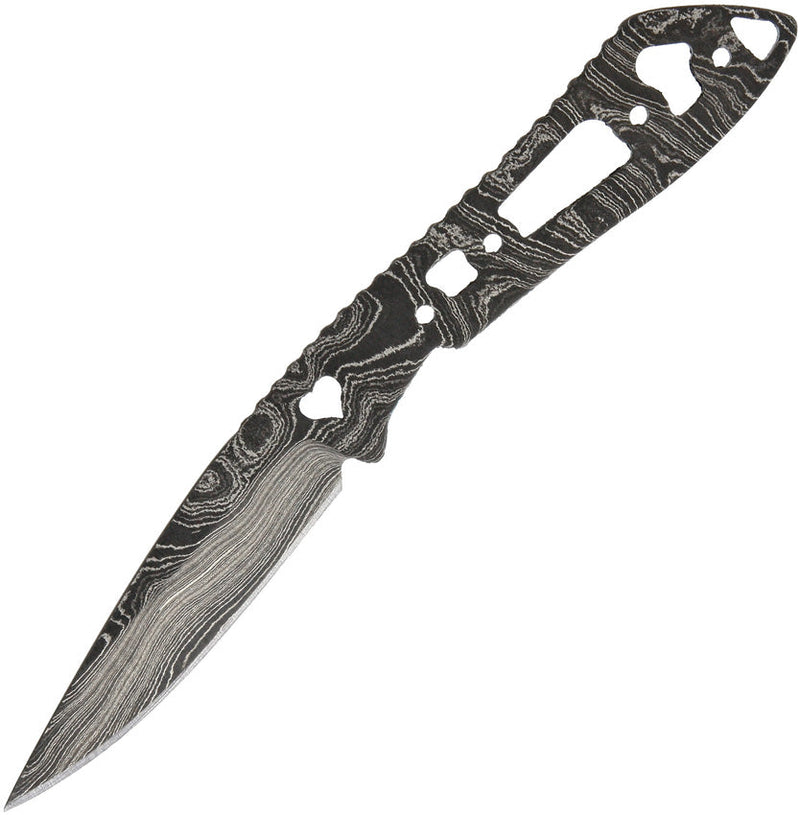 Alabama Damascus Steel Damascus Knife Blade Heart Cut