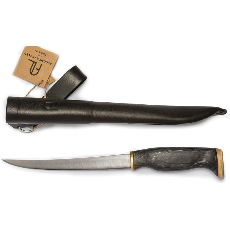 Arctic Legend Fillet Knife Black Birch