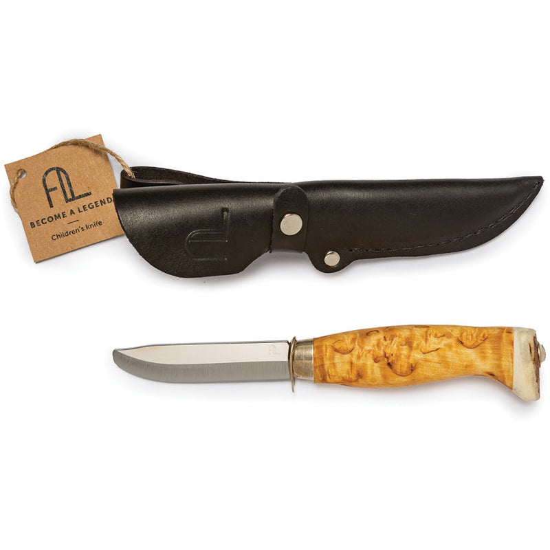 Arctic Legend Child's Knife Curly Birch