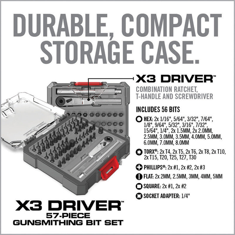 Real Avid X3 Driver 57-Piece Bit Set
