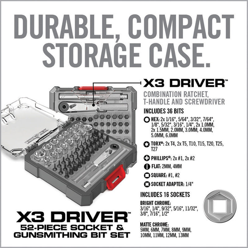 Real Avid X3 Driver 52-Piece Set