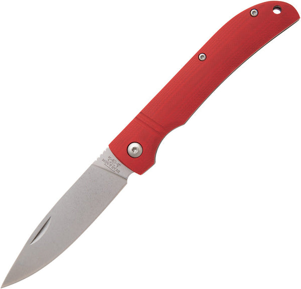 Bear & Son Drop Point Slip Joint Red