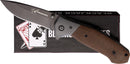 BlackJack Linerlock Brown Micarta