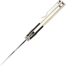 Bear & Son Lawman Slidelock White Bone