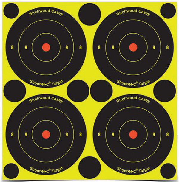 Birchwood Casey Shoot-NC 3in Bulls Eye Target