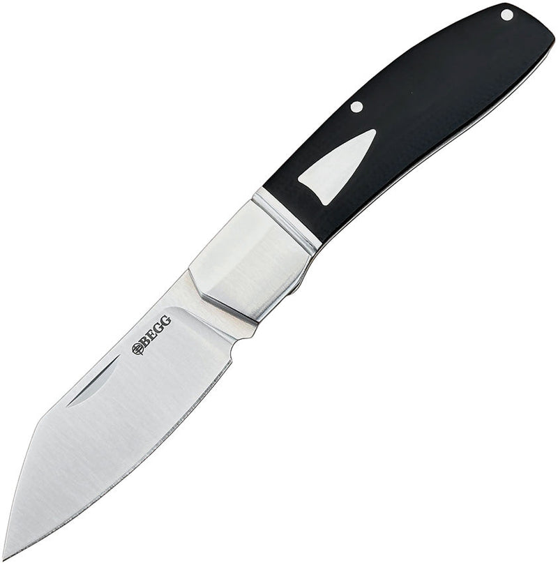 Begg Knives Slip Joint Sheepfoot Black G10
