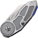 Begg Knives Micro Burst Button Lock Gray