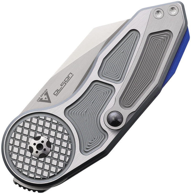 Begg Knives Micro Burst Button Lock Gray