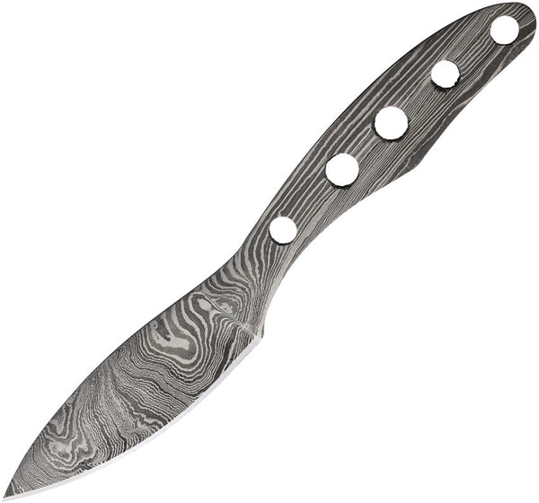 Knifemaking Damascus Knife Blade w/ Guard
