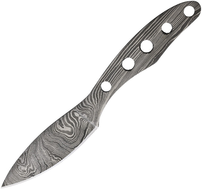 Knifemaking Damascus Knife Blade w/ Guard