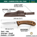 BEAVERCRAFT Carbon Steel Bushcraft Knife