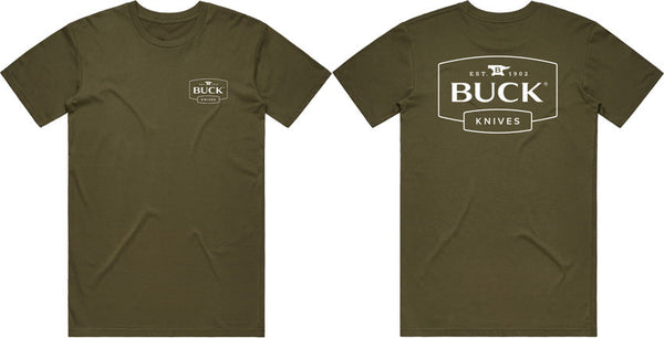 Buck Logo T-Shirt OD Green XL