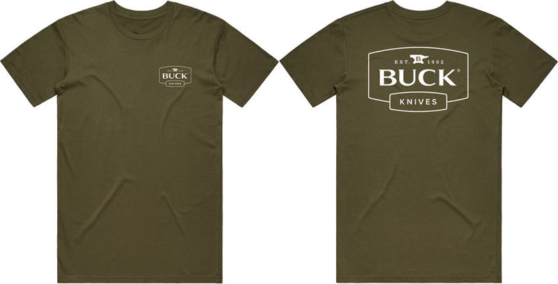 Buck Logo T-Shirt OD Green XL