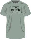 Buck Logo T-Shirt Sage XL