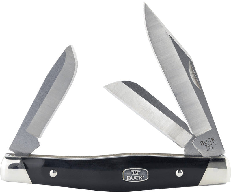 Buck Stockman Black Nickel Silver