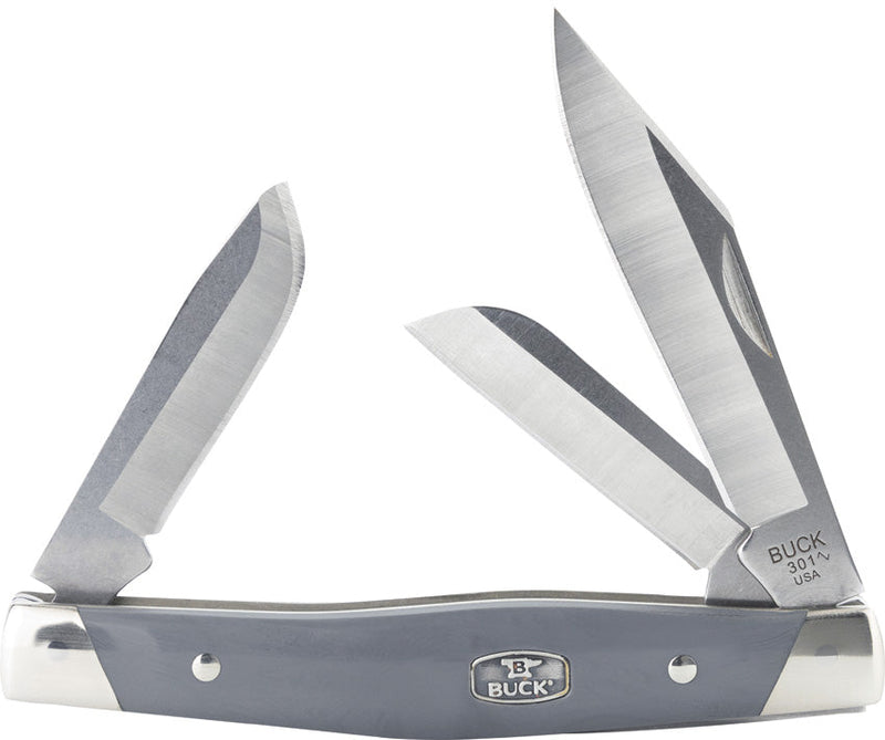 Buck Stockman Gray Nickel Silver