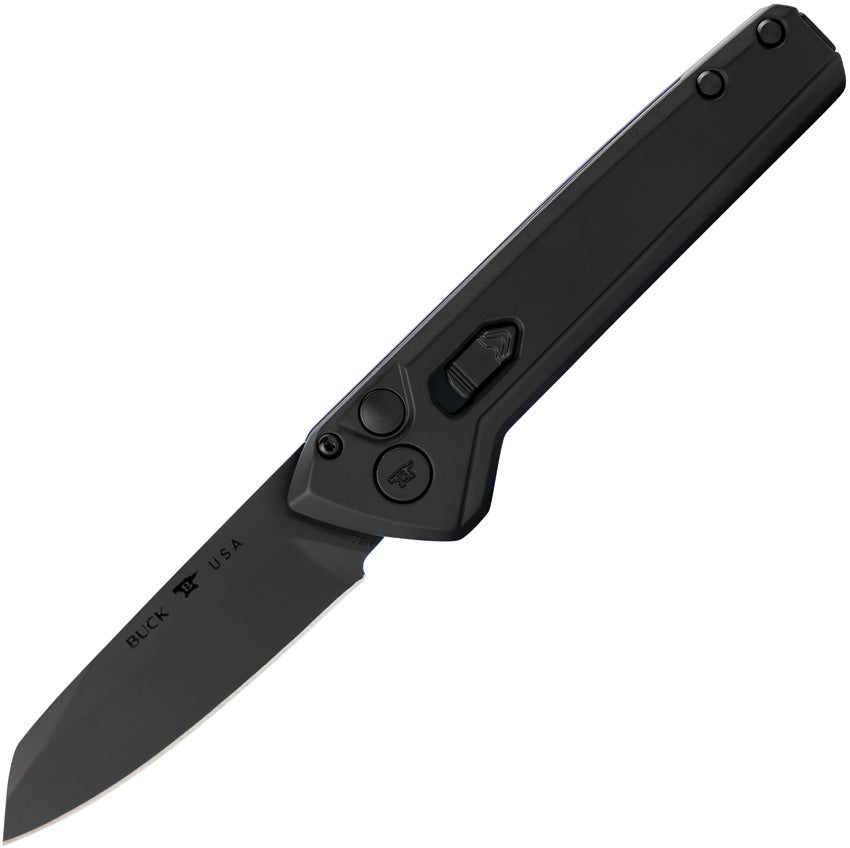 Buck Auto Deploy Button Lock Blk