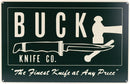 Buck Finest Knives Tin Tacker Sign