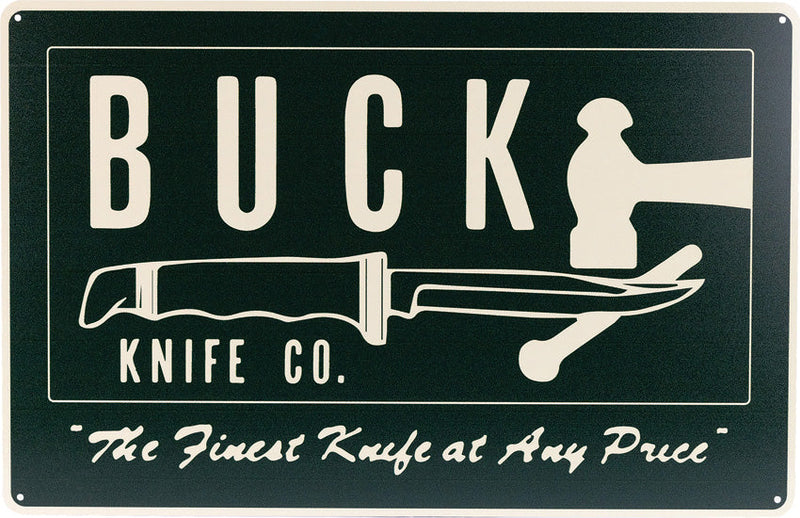 Buck Finest Knives Tin Tacker Sign