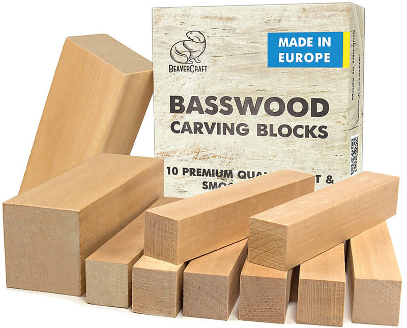 BEAVERCRAFT Basswood Carving Block Set