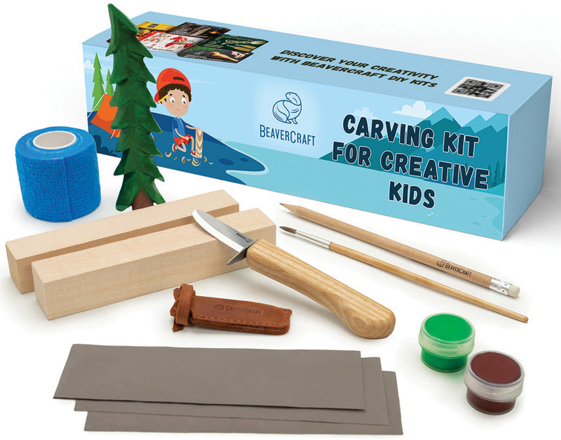 BEAVERCRAFT Spruce Tree Carving Kit