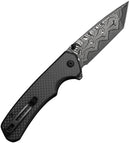 Civivi Brazen Button Lock Damascus