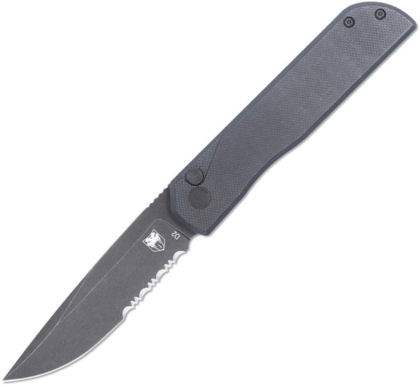 Cobratec Knives Prowler Button Lock DP Blk PS