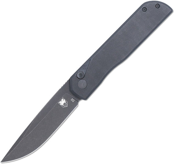 Cobratec Knives Prowler Button Lock DP Blk