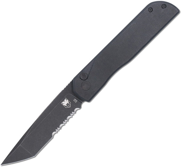 Cobratec Knives Prowler Button Lock Tant BlkPS