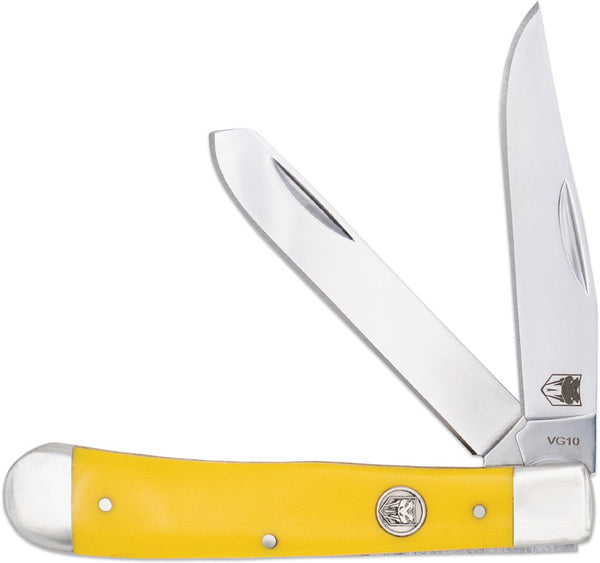 Cobratec Knives Trapper Yellow Delrin