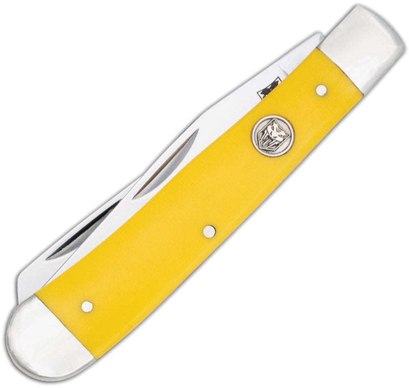 Cobratec Knives Trapper Yellow Delrin