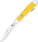 Cobratec Knives Trapper Yellow Delrin