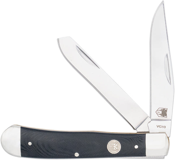 Cobratec Knives Trapper Black G10