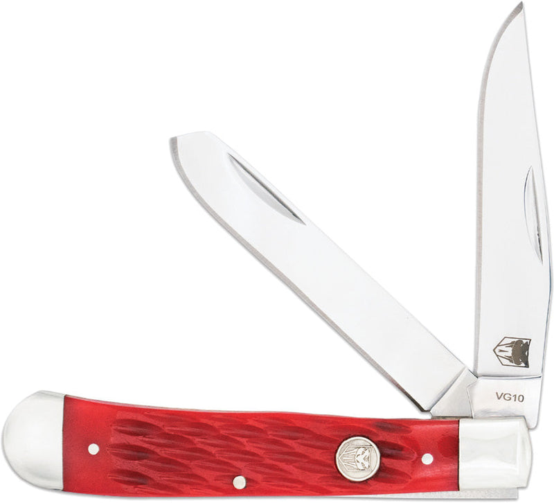 Cobratec Knives Trapper Red Bone
