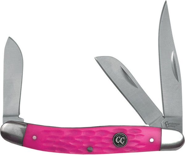 Cattleman's Cutlery Stockman Pink Delrin