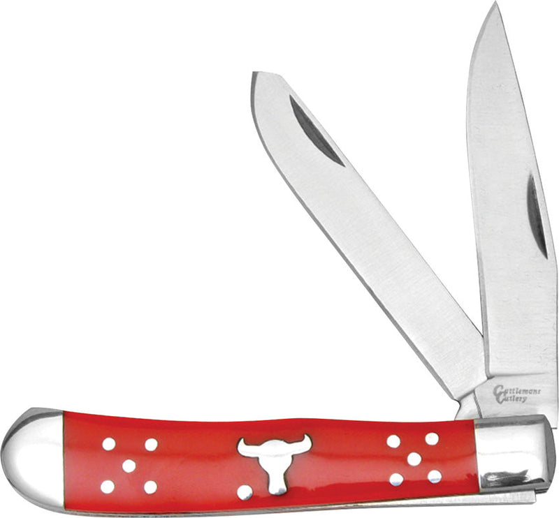Cattleman's Cutlery Trapper Red