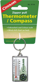 Coghlan's Zipper Pull Thermomter/Compass