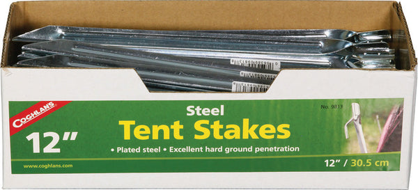 Coghlan's Steel Tent Stakes 12in 50pk