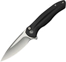 Civivi Kitefin Button Lock Black Al