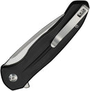 Civivi Kitefin Button Lock Black Al