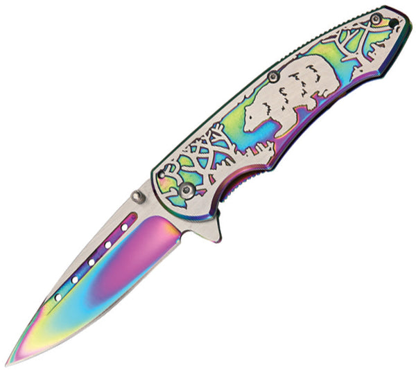 Rite Edge Bear Linerlock Rainbow